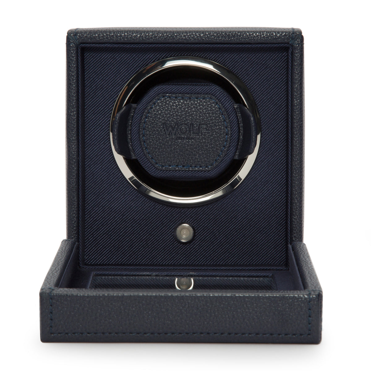 Cub Single Watch Winder With Cover (NAVY)