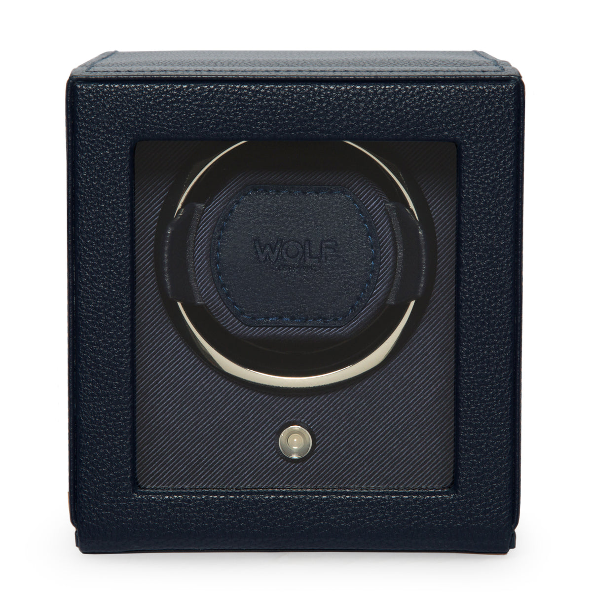 Cub Single Watch Winder With Cover (NAVY)