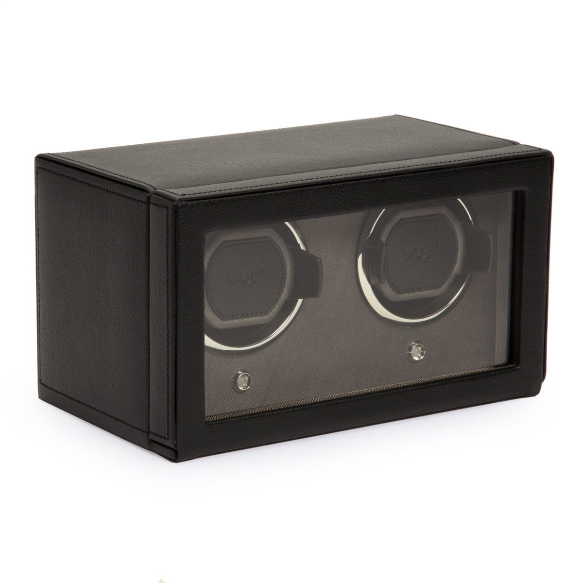 Cub Double Watch Winder With Cover (BLACK)