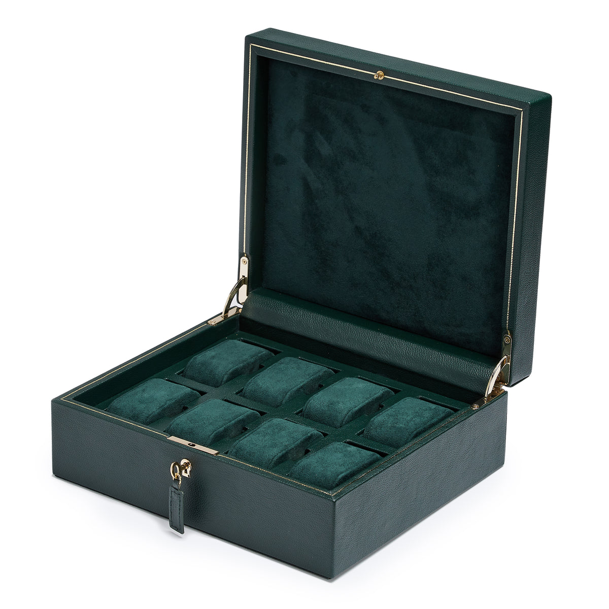 British Racing 8 Piece Watch Box (GREEN)